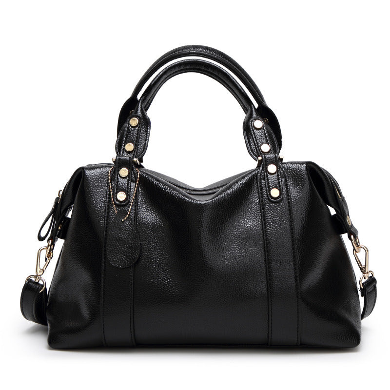 Edgy Boston Rivet Style Shoulder Bag