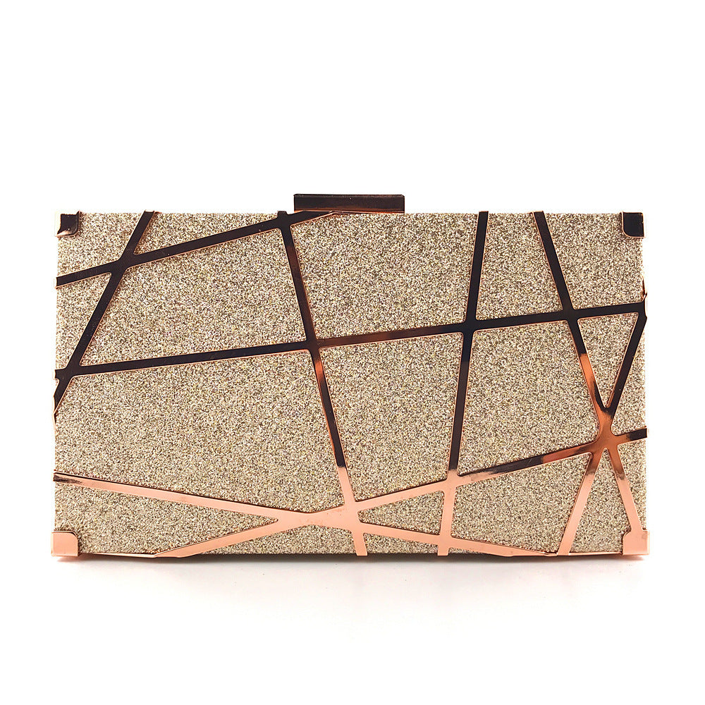 Glam Glitter Chain Party Clutch